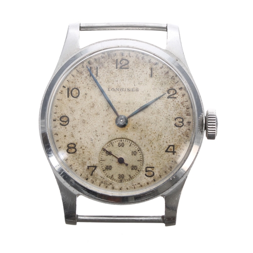 99 - Longines stainless steel gentleman's wristwatch, case ref. 2511, serial no. 7622xxx, circa 1940s, th... 