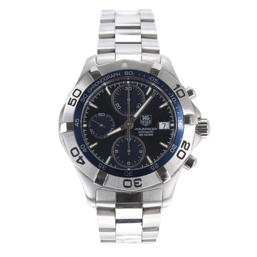 105 - Tag Heuer Aquaracer chronograph automatic stainless steel gentleman's wristwatch, ref. CAF2112, seri... 