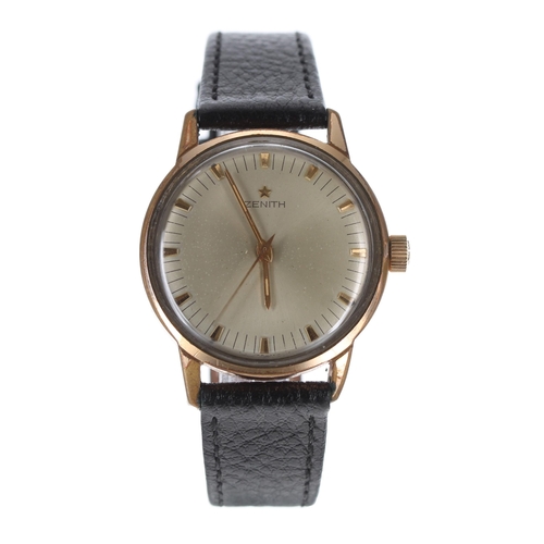 112 - Zenith gold plated and stainless steel gentleman's wristwatch, serial no. 6422xxx, circa 1967, signe... 