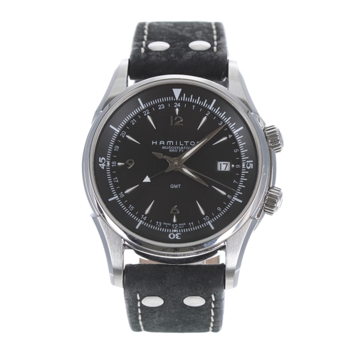 146 - Hamilton Jazzmaster Traveler II GMT automatic stainless steel gentleman's wristwatch, ref. H326150, ... 