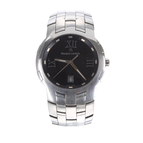 148 - Maurice Lacroix Milestone stainless steel gentleman's bracelet watch, ref. MS1017, serial no. AF70xx... 