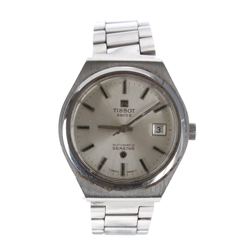 165 - Tissot Seastar automatic stainless steel gentleman's wristwatch, silvered dial with date aperture, T... 