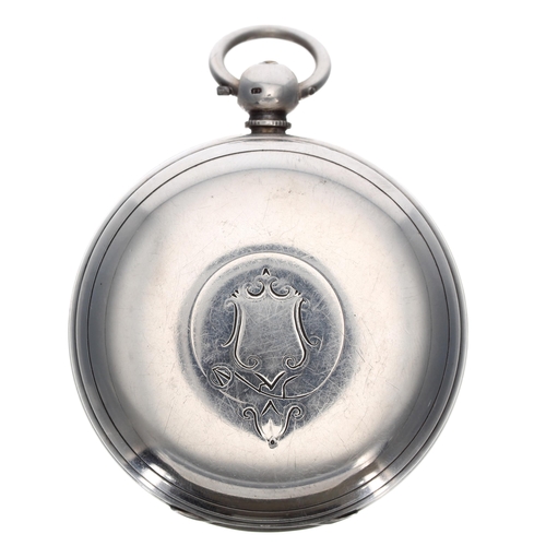 242 - Victorian silver fusee lever pocket watch, London 1874, signed Wm Potts & Sons, Leeds, no. 7061,... 