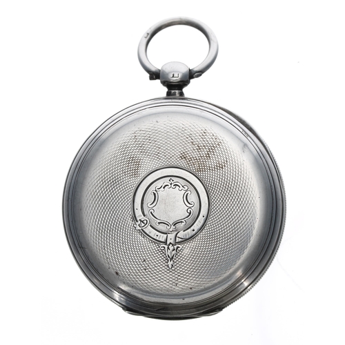 251 - J.W. Benson silver fusee lever pocket watch, London 1885, 'The Ludgate Watch' three quarter plate mo... 