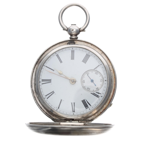 265 - Victorian silver fusee lever hunter pocket watch, London 1871, signed Thos Minstrell, Coventry 1872,... 