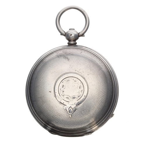 265 - Victorian silver fusee lever hunter pocket watch, London 1871, signed Thos Minstrell, Coventry 1872,... 