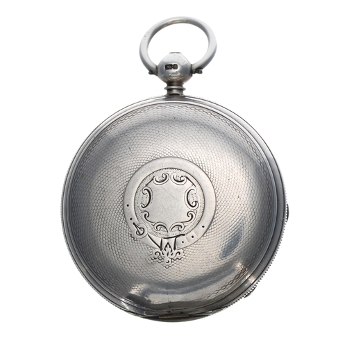 273 - Victorian silver fusee lever hunter pocket watch, Chester 1875, signed Thomas Russell & Son, Lon... 