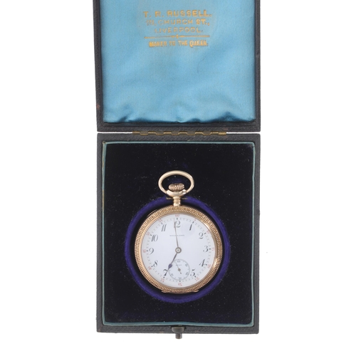 290 - Vacheron & Constantin for Weld & Sons, Minneapolis 14k pocket watch, circa 1915, signed 17 j... 