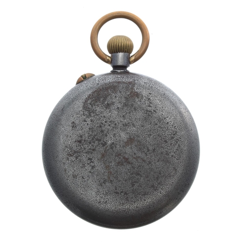 298 - Stauffer & Co Peerless Borgel cased gunmetal lever pocket watch, the gilt frosted movement signe... 