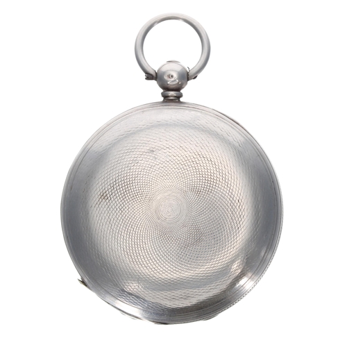 308 - 19th century silver hunter fusee lever pocket watch, London 1857, signed Gaydon, Barnstaple, no. 147... 