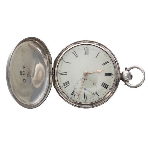 326 - Early 19th century silver fusee lever hunter pocket watch, Chester 1818, the movement signed Rich Ho... 