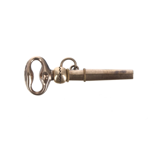 341 - Breguet ratchet gold pocket watch key, 1.8gm, 31mm