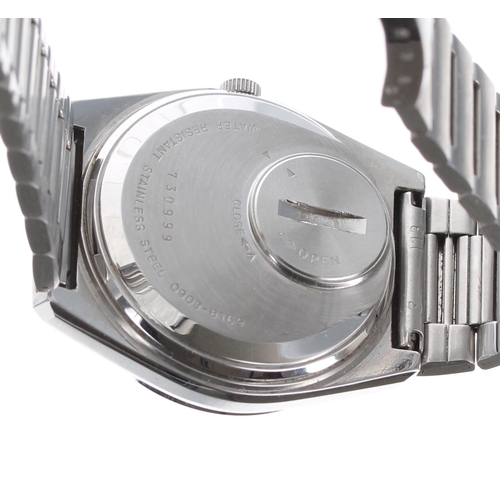 Seiko Quartz 4004 stainless steel gentleman's wristwatch, ref. 0903-8169,  36mm-** with Seiko box, bo