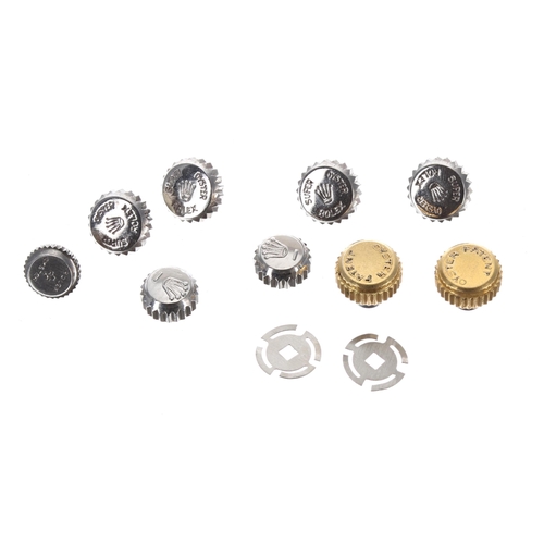 608 - Rolex - Quantity of Rolex wristwatch parts to include balances, crowns and ratchet springs... 