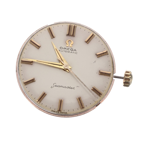 615 - Omega Seamaster automatic gentleman's wristwatch movement with dial, hands and crown, ref. 552, seri... 