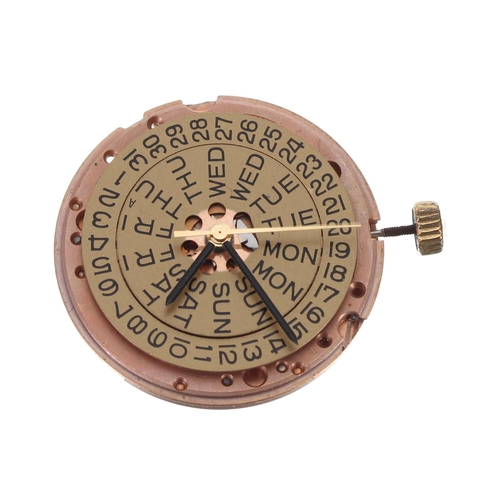 616 - Omega day/date automatic gentleman's wristwatch movement with hands and crown, cal. 751, serial no. ... 