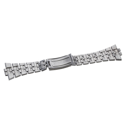 619 - Omega stainless steel gentleman's wristwatch  bracelet for an integrated case, clasp ref. 1153/ 138,... 