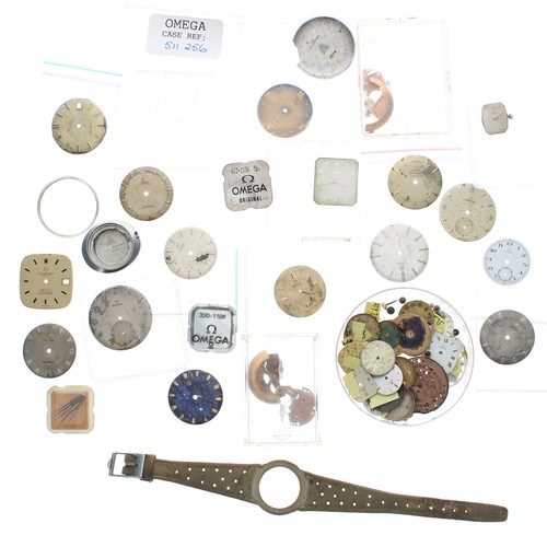 625 - Selection of vintage Omega watch parts and spares