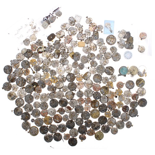 641 - Quantity of ladies wristwatch movements to include Tudor, Bucherer, Longines, Jaeger-LeCoultre, Roam... 