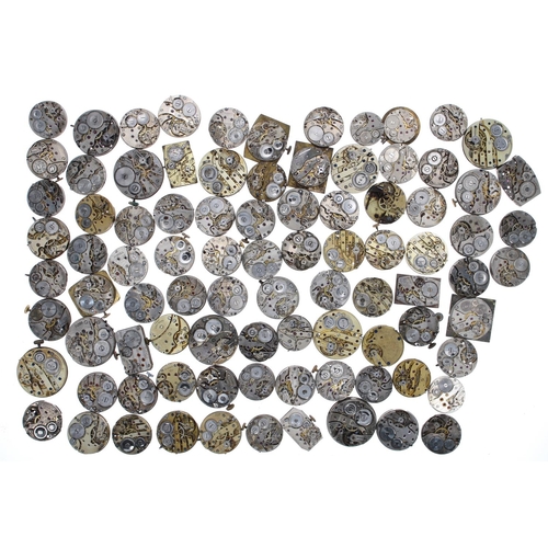 643 - Quantity of wristwatch movements to include Lanco, Laca, Herald, Dominant, Unicorn, Buren Lux (90 ap... 