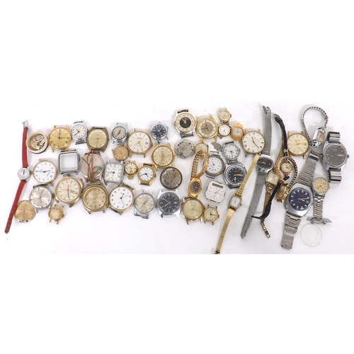 657 - Quantity of wristwatch movements to include Smiths cal. 27.CS, J.W. Benson, Bulova cal. 10BAC, Rodan... 