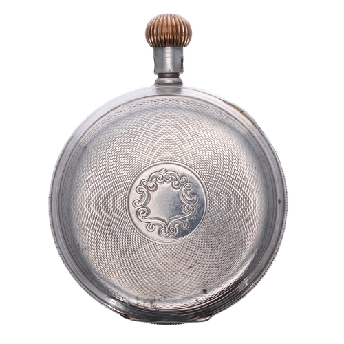 685 - Silver lever pocket watch, Birmingham 1919, 7 jewel movement signed D.F&C., with compensated bal... 