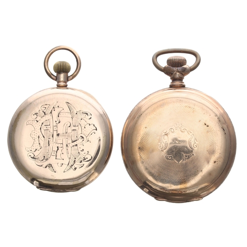 700 - Waltham gold plated lever pocket watch, signed movement, no. 6361188, the dial with Arabic numerals,... 