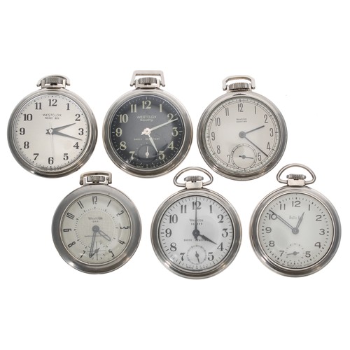 684 - Six assorted Westclox pocket watches (6)