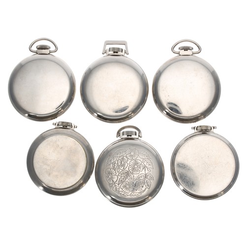 684 - Six assorted Westclox pocket watches (6)