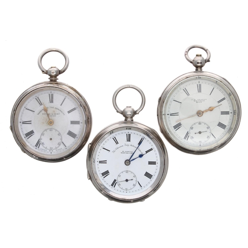 718 - Silver Waltham lever pocket watch for repair, Birmingham 1901, signed movement, no. 844994, with com... 