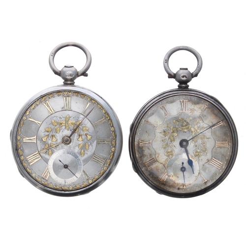 720 - Silver fusee lever pocket watch for repair, London 1865, the movement signed W. F. Weston, Coventry,... 