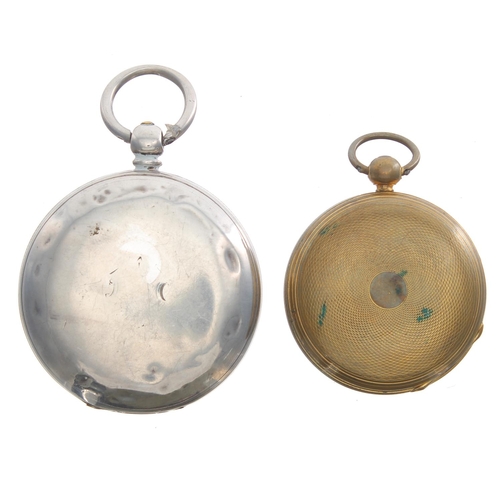 753 - Silver fusee lever pocket watch for repair, London 1871, the movement signed Thos Parkin, Dodworth, ... 