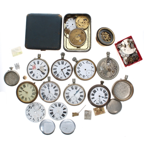 776 - Assorted Goliath pocket watch parts