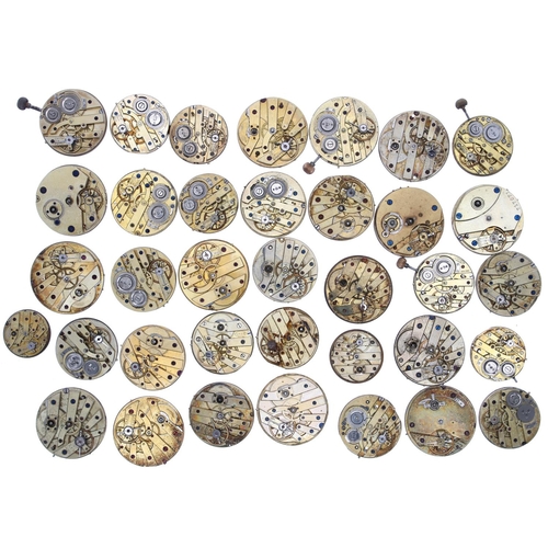 795 - Quantity of cylinder fob watch movements (principally for repair) (36)