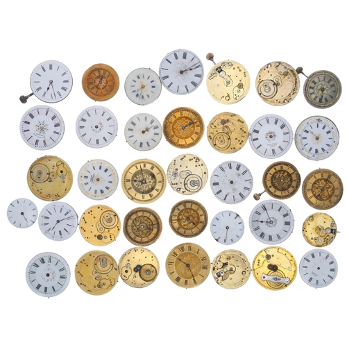 795 - Quantity of cylinder fob watch movements (principally for repair) (36)