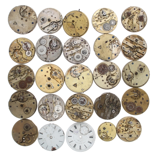 798 - Quantity of pocket watch movements for repair or spares