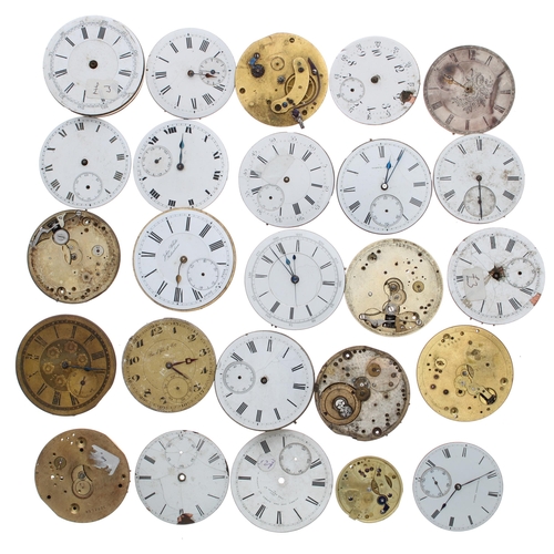 798 - Quantity of pocket watch movements for repair or spares