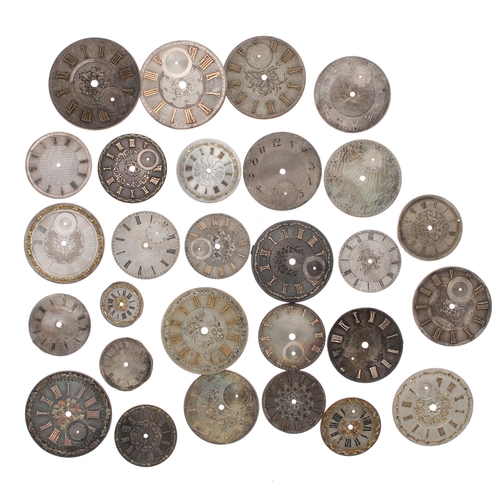 805 - Quantity of silver pocket watch and fob watch dials