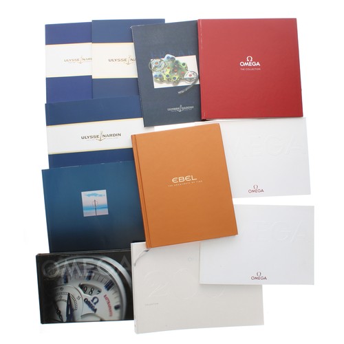 671 - Collection of watch catalogues including Omega (5); Ebel; MontBlanc; Ulysse Nardin (4)... 