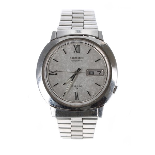 128 - Seiko LM ‘Lord Matic’ two-tone gentleman's wristwatch, ref. 5606-5110, 33mm; together with a Seiko a... 