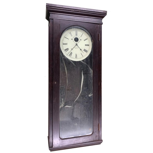 1092 - Large electric time recorder clock, the 14