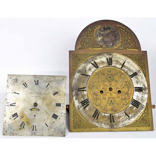 1347 - Eight day longcase clock movement, the 14