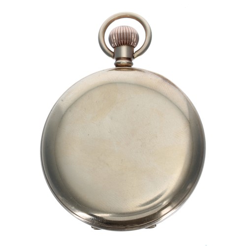 274 - J.W. Benson 9ct lever half hunter pocket watch with an Albert watch chain, the watch hallmarked Lond... 