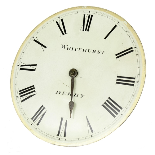 1293 - Good double weight pantry clock, the 10