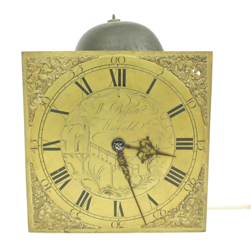 1295 - English thirty hour wall clock, the 9.75