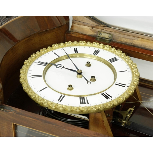 1300 - Fine Viennese Grand Sonnerie single weight regulator wall clock, the 6.25