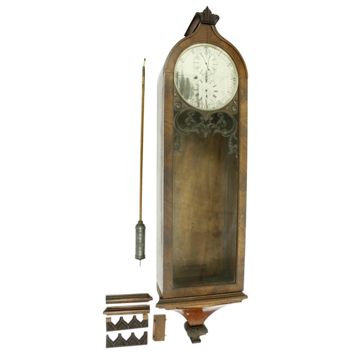 1306 - Mahogany wall regulator, the 13