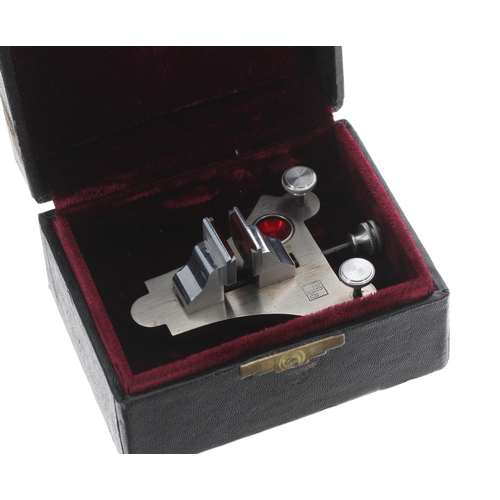 826 - Watchmaker's poising tool/vice in case, branded HR, 3