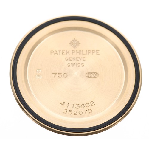 95 - Patek Philippe Calatrava 18ct gentleman's wristwatch, ref. 3520DJ-001, no. 1379xxx/4113xxx, hobnail ... 