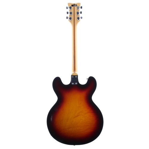 87 - 1970s Welson DS/2T hollow body electric guitar, made in Italy; Body: sunburst finish, minor surface ... 